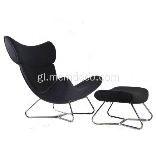 Cadeira de tecido Wingback de Imola Modern
